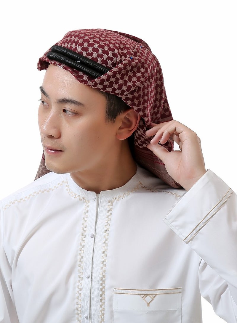 Male Headscarf Dubai Tourism Arab Headscarf Mixed Colors Wrapping Headband Wrapping Headscarf 