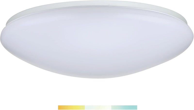 Nuvo 621219 Color TemperatureSelectable LED Flush Mount Ceiling Light with Motion Sensor White 19Inch Round - Image 1