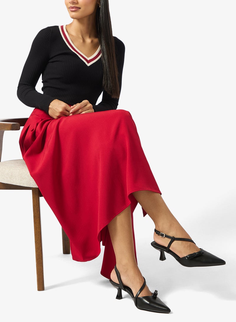 GLAMOROUS Casual Sling Back Kiiten Heeled Sandals - Image 5