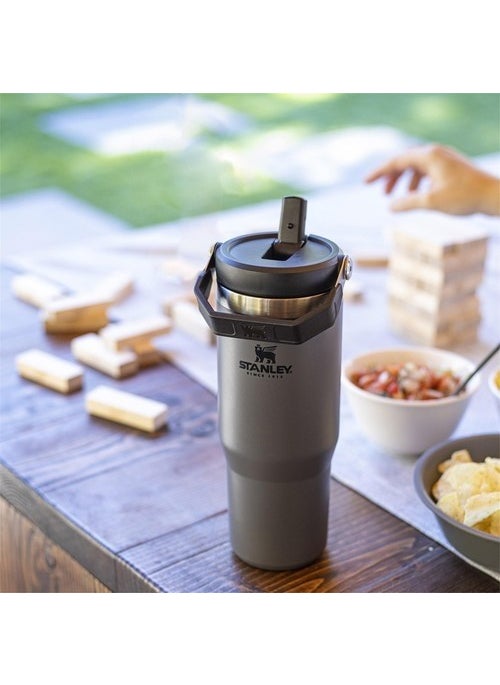 Stanley - The IceFlow Flip Straw Thermos Cup with Straw 0.89 LT Smoked - Image 1