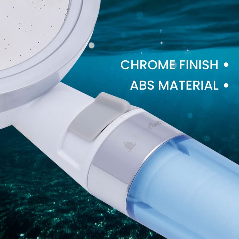 RiverSoft RiverSoft SH3 Handheld Shower for removing chlorine sediment and dust from water Water softener for bathroom ABS Chrome Pack of 1 - Image 3