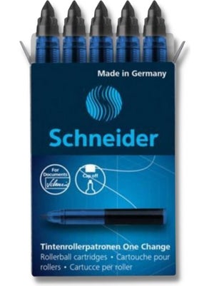 Schneider Blue One Change Pilot Pen Refill Pack of 5  - Image 1
