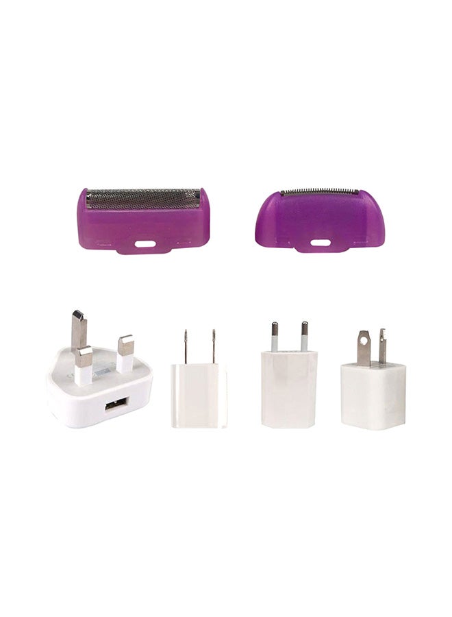 Facial Hair Removal Machine for Portable Lady Hair Shaver Electric Rechargeable Painless Remover for Face Upper Lips Fingers and Body (White) - Image 3