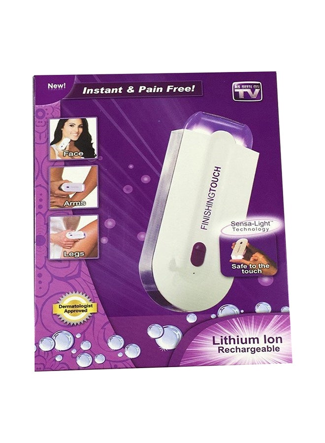 Facial Hair Removal Machine for Portable Lady Hair Shaver Electric Rechargeable Painless Remover for Face Upper Lips Fingers and Body (White) - Image 2