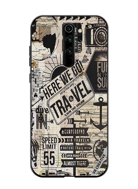 Protective Case Cover For Xiaomi Redmi Note 8 Pro Here We Go Travel Design Multicolour