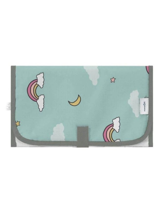 Mamas Gift Travel Changing Mat Rainbows with Its Simple, Catchy Design, This Waterproof Diaper-changing Mat Can Be Squeezed Into Any Bag So You Can Take It Every Time on the Go. - Image 1