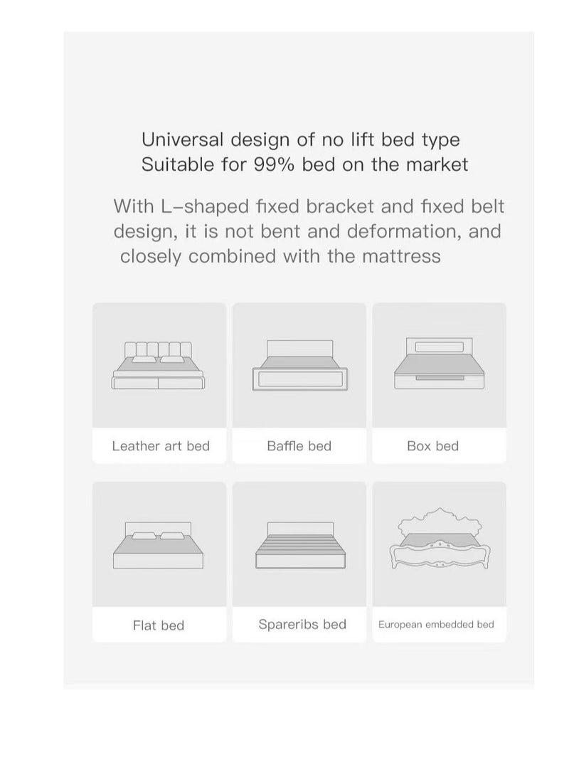 Bed Rails for Toddlers,Crib Bed Rail Guard Upgraded Child Guardrail,Swing Down Safety Bed Guard for Convertible Crib,Folding Toddler Bed Rails Guard for Kids Twin, Double, Full-Size Queen & King Mattress(150cm) ﻿  - Image 5