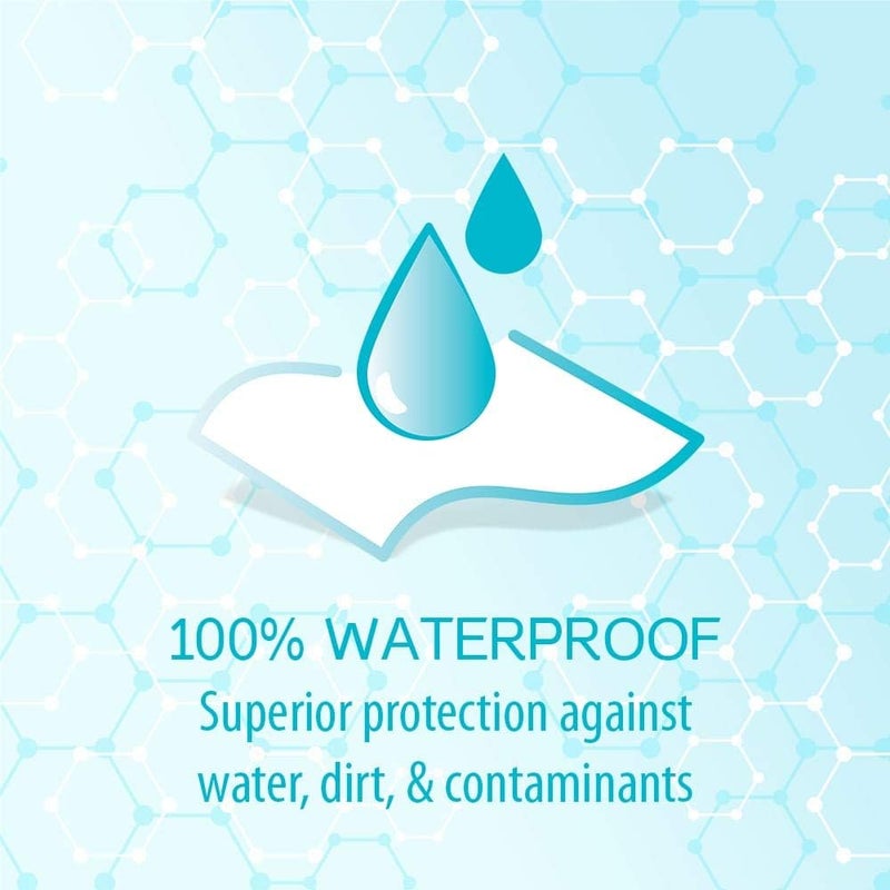 MEDRULL ULTRA PORE Transparent Waterproof Dressing - Dressing Size - 7cm x 6cm - Cotton Square Size - 4cm x 3cm - Pack of 5 Sterile Plasters - Individually Wrapped Plasters - Image 4