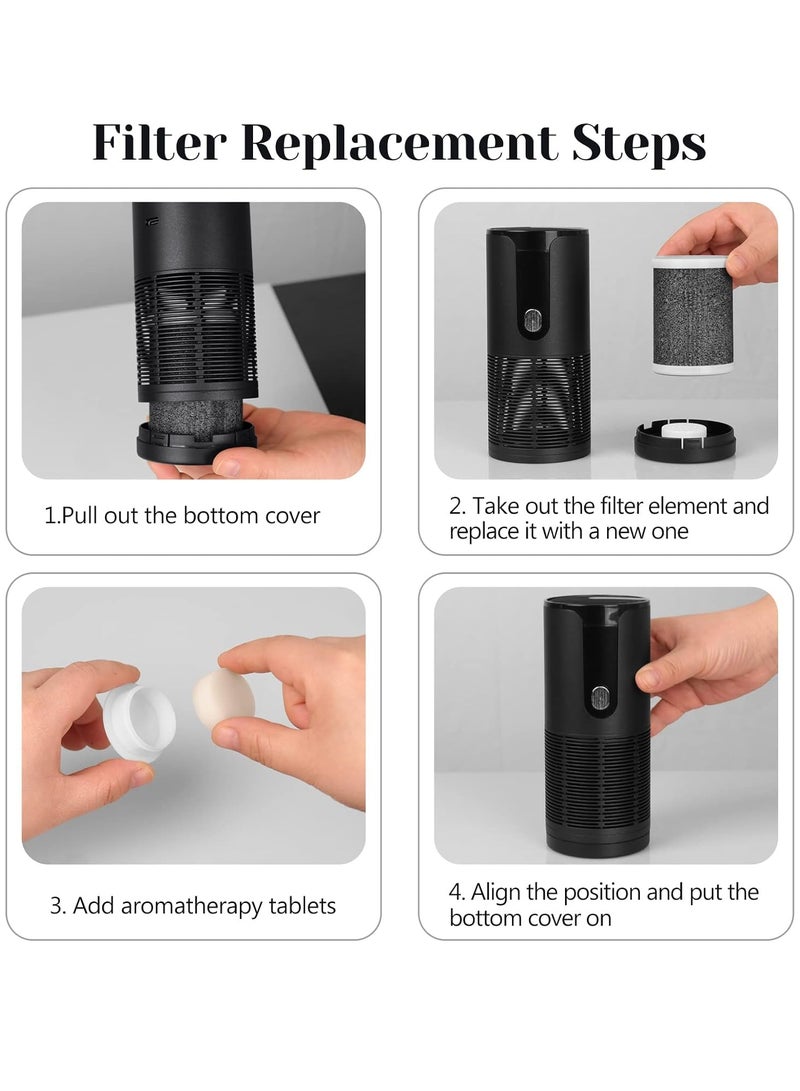 Furtey Mini Silent Air Purifier Rechargeable Portable Suitable for Cars Home and Office - Image 5
