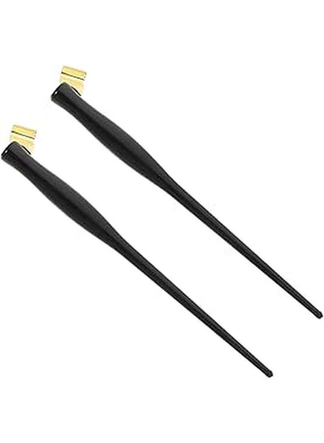 Gold Plastic Dip Pen Nib Holders for Calligraphy Painting Art Lettering and Daily Use 2 Pieces - Image 1