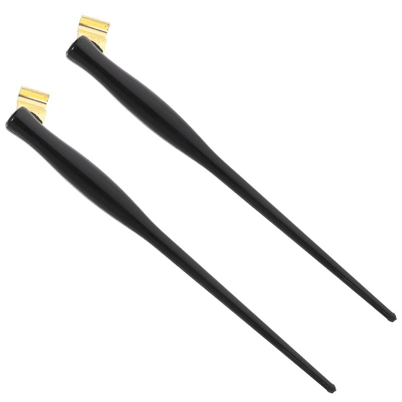 Gold Plastic Dip Pen Nib Holders for Calligraphy Painting Art Lettering and Daily Use 2 Pieces - Image 2
