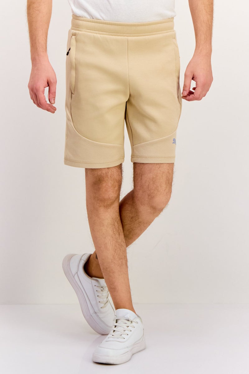 PUMA Men Sportswear Fit Drawstring Outdoor Shorts, Beige - Image 1