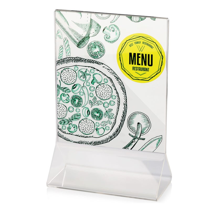 New Star Foodservice 22940 Acrylic Table Menu Card Holder, 4 by 6-Inch, Clear, Set of 12 - Image 3