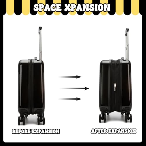 Inprof Kid's Luggage Set 3 Piece Suitcase Set 16" Hardside Luggage with Spinner Wheels Girls Boys Carry on Toddler Suitcase with Travel Duffle Bag Airline Approved - Image 4