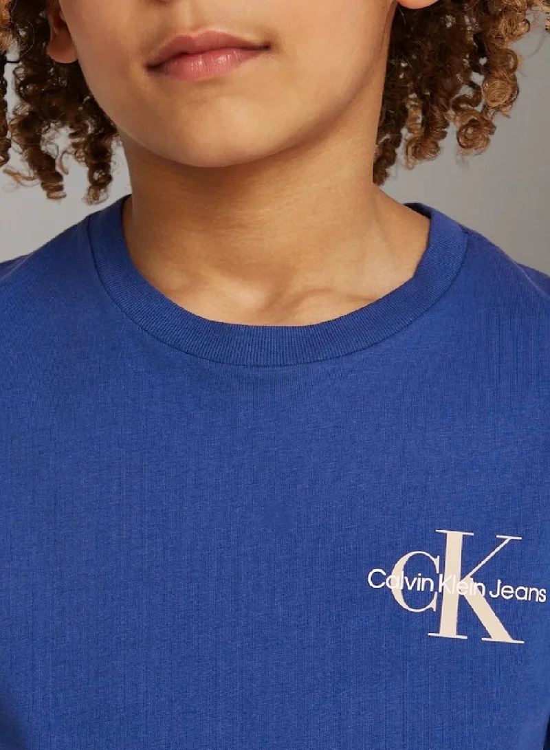 Calvin Klein Jeans Pigment Blue Unisex Logo T-shirt  | Best Price UAE