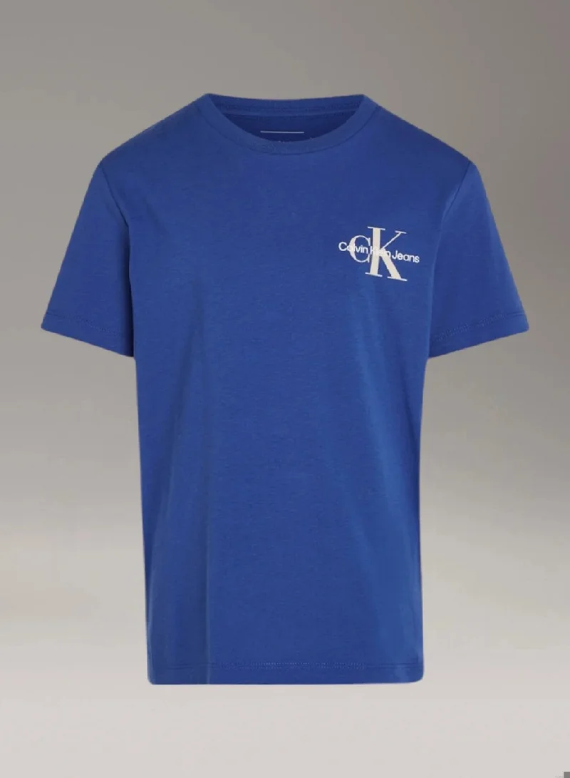 Calvin Klein Jeans Pigment Blue Unisex Logo T-shirt  | Best Price UAE