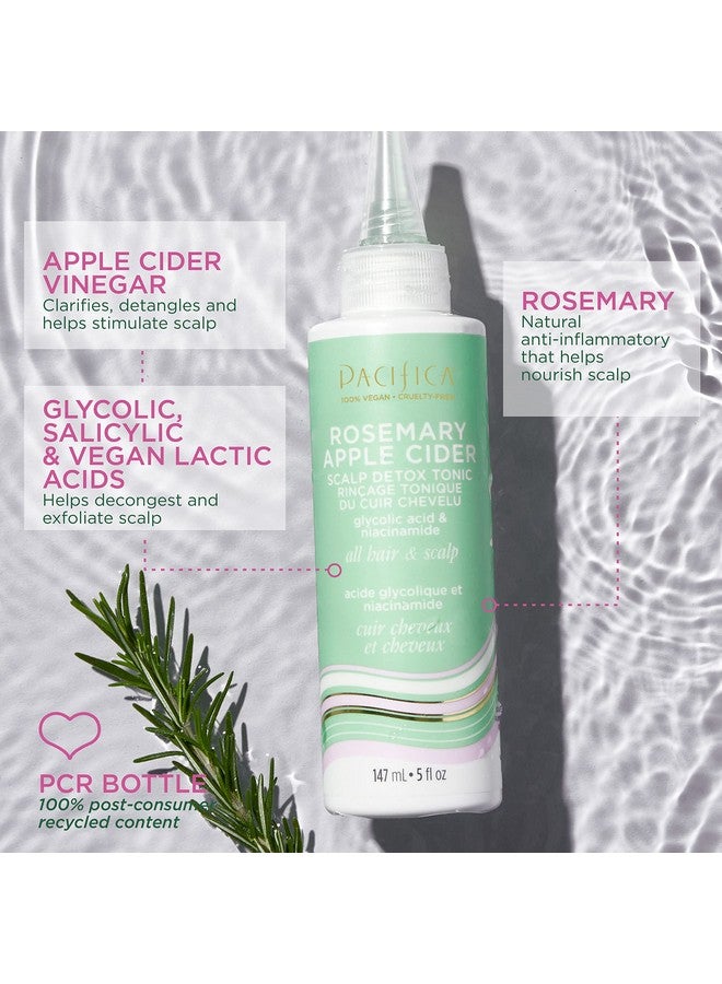 Pacifica Scalp Detox Tonic - Rosemary Apple Cider with Salicylic Acid for Clarifying and Purifying Itchy, Dry Scalp, Vegan & Cruelty-Free, 5 oz - Image 2