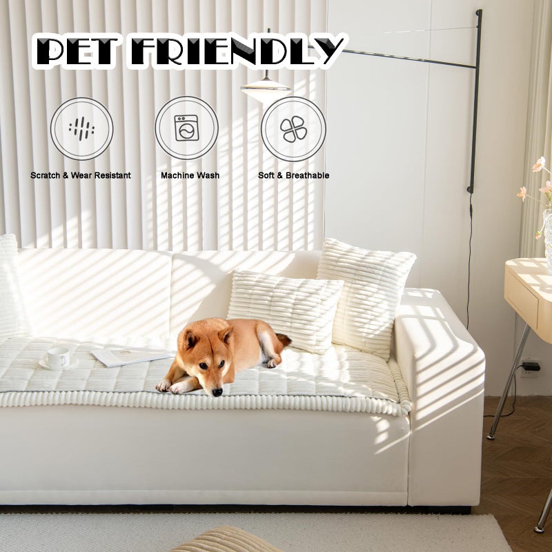 ZQFFB Pet Couch Cover Dogs Washable Non-Slip Couch Protector Pet Friendly Dog Mat for Couches and Sofas - Image 2