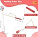 Feradny 20 Pcs Wooden Fishing Pole Magnetic Fishing Poles Wooden Fishing Rod with Magnet Hooks for Kids Magnetic Fishing Game Fishing Game Activity Color Set 1 - Image 2