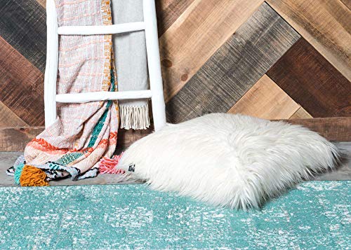 Unique Loom Sofia Collection Area Rug - Casino (2' x 13' 1" Runner Turquoise/Ivory) - Image 3