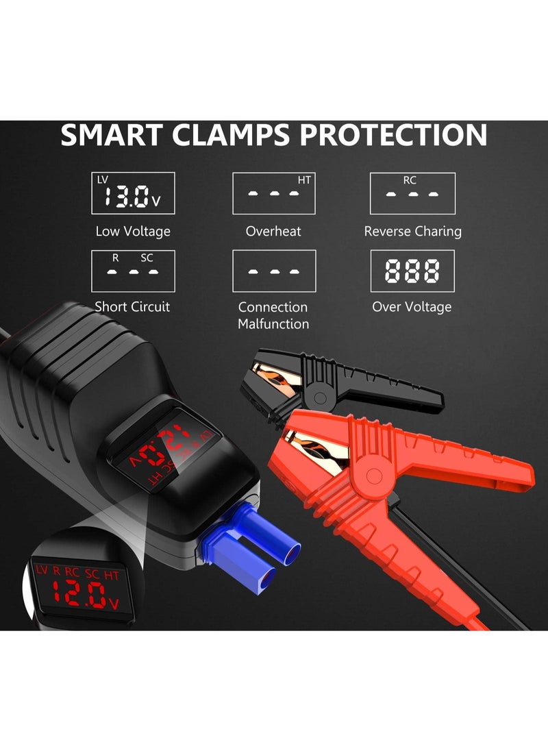 Generic Jstar 3 Car Jump Starter 1600A Peak, 20000mAh Portable Power Pack for 12V Cars, Trucks, SUVs (Up to 7L Gas/6L Diesel Engines), LCD Display, Smart Clamps, Built-In LED Flashlight, Safety Protection  - Image 2