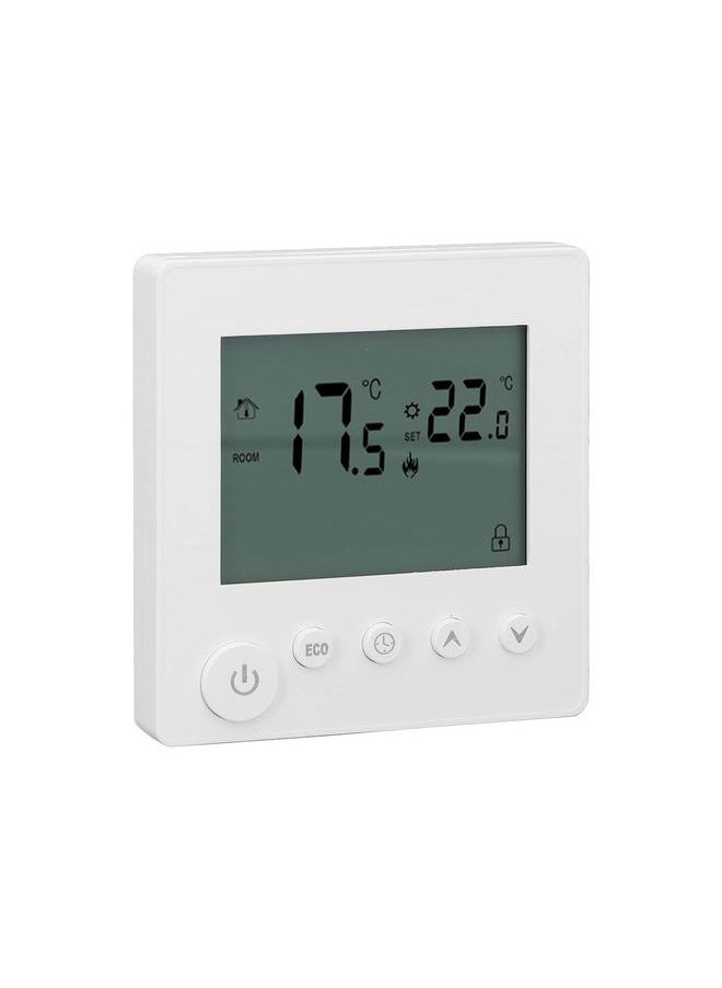 Thoraya Digital Thermostat 4500W High Power Electric Floor Heating Temperature Control Thermostat for Office Mall AC 90V to 240V White  - Image 2