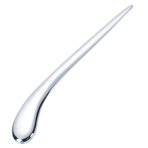 Natico Originals Non-Tarnishing Silver Contemporary Home and Office Desktop Letter Opener, Sleek Curved Edge Comfortable Grip, Paperweight (30-364) - Image 1