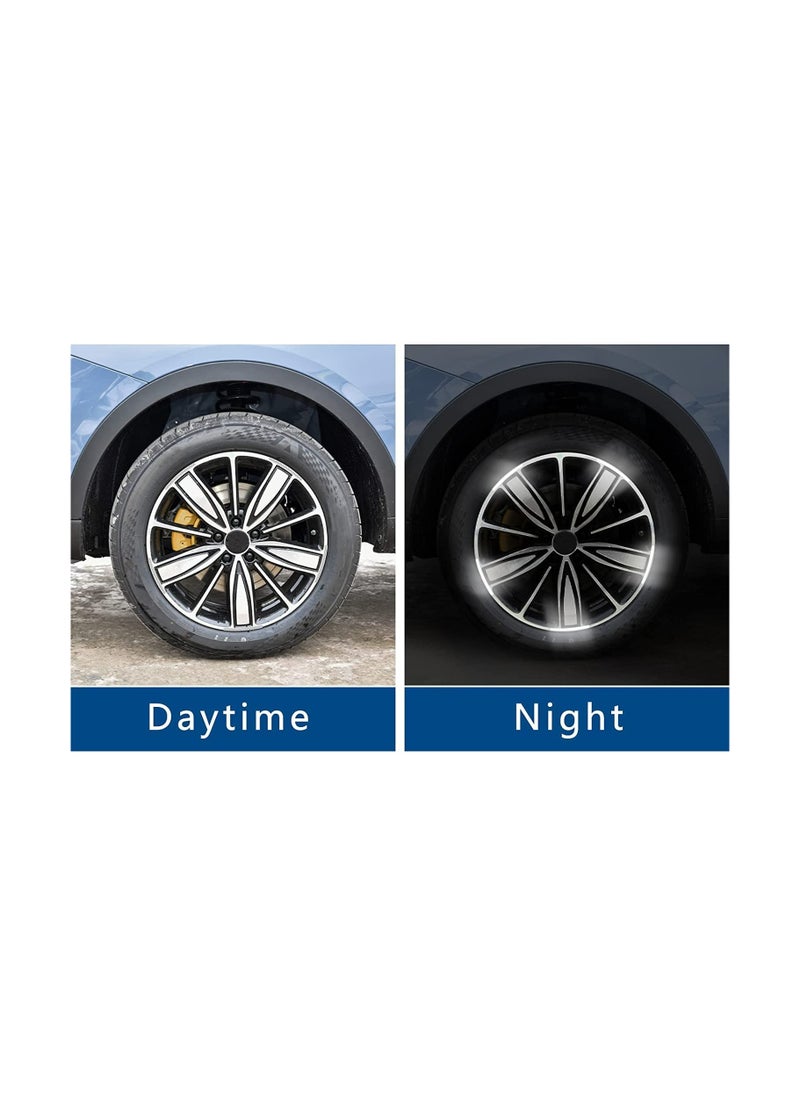 Excefore Reflective Car Wheel Rim Stickers 20pcs Night Safety Warning Car Stickers Anti-Scratch Reflective Stickers Car Motorcycle Wheel Safety Decorative Car Decals Universal for Car Vehicle Truck  - Image 5