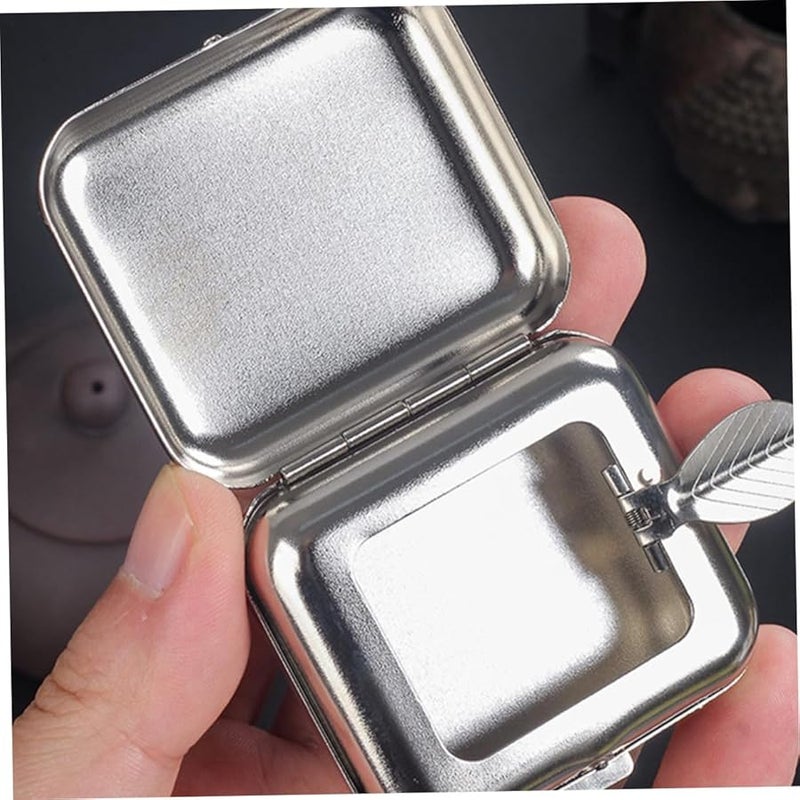 منفضة سجائر معدنية محمولة مقاومة للرياح للسجائر والسيجار، مدمجة للسيارة والسفر - Image 5