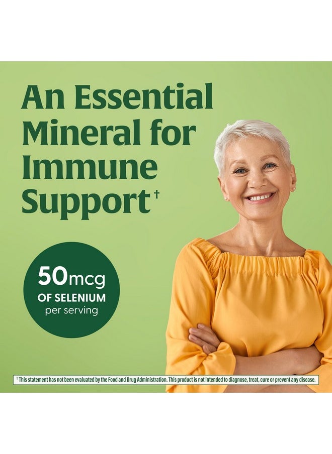 MegaFood Selenium - Selenium 50 mcg - Supplement with Food & Herb Blend - Immune Support - Vegan, Non-GMO - Made Without 9 Food Allergens - 60 Tablets (60 Servings)