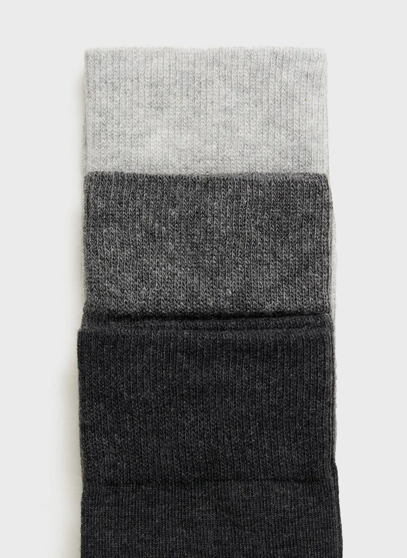 Mango Man Pack Of 3 Cotton Socks