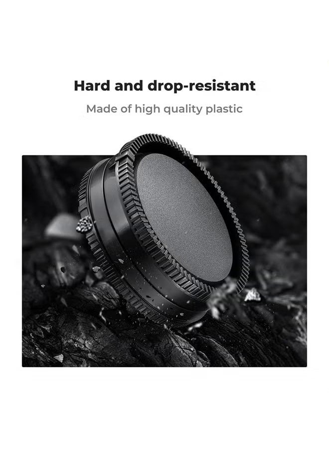 E Mount Rear Lens Cap & Body Cap Cover for Sony Nex E Mount A6700 A6600 A6500 A6400 A6300 A6100 A6000 A5100 A5000 A7C A7CR A7C II A7 A7S A7R FX3 FX30 A9 A9II ZV-E10 NEX-6 NEX-7 NEX-5C NEX-3 - Image 4