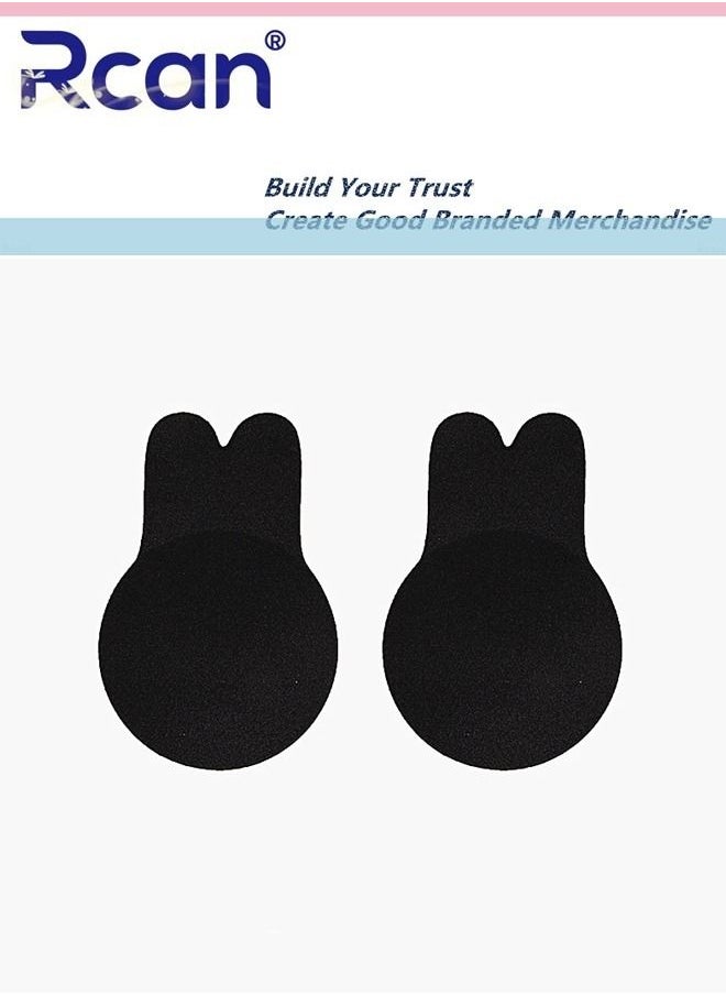 Rcan - Lingerie for Women's Strapless Invisible Adhesive Bra Lift Push Up Rabbit Ears Bra Seamless Edge Adjustable Underwear Reusable Backless Slip Dress Wedding Dress - Image 1