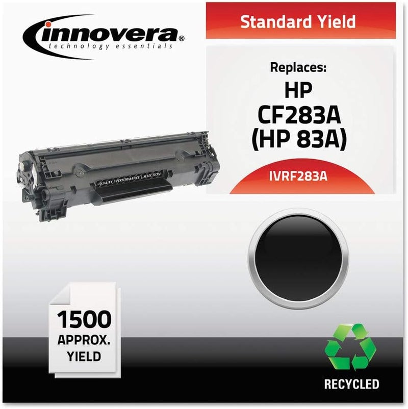 Innovera IVRF283A 1500 PageYield Remanufactured Toner Replacement for 83A CF283A  Black