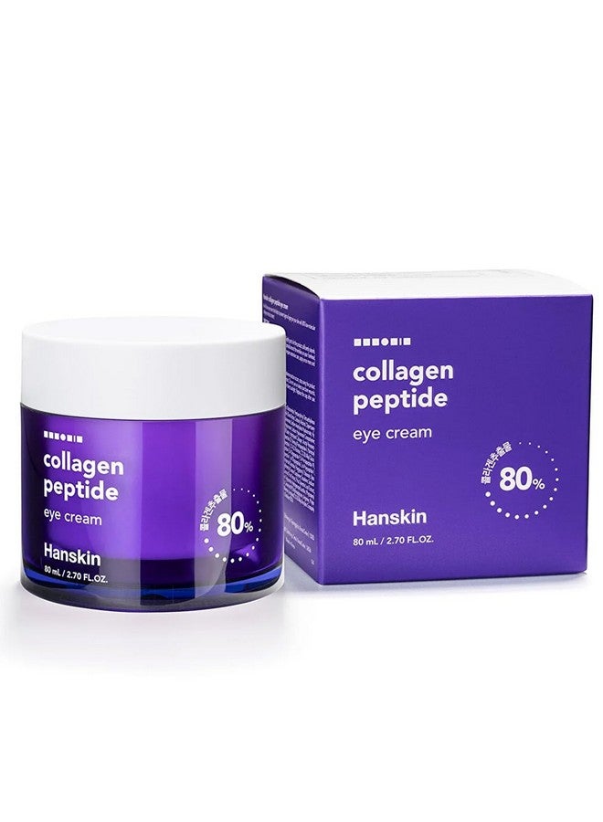 Hanskin Collagen Peptide Eye Cream (80Ml). Made With 80% Collagen Extract And 20% Peptide. Advanced Antiaging Formula To Repair Skin From Wrinkles And Fine Lines Around The Eyes. - Image 1
