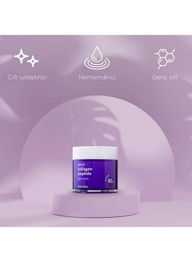 Hanskin Collagen Peptide Eye Cream (80Ml). Made With 80% Collagen Extract And 20% Peptide. Advanced Antiaging Formula To Repair Skin From Wrinkles And Fine Lines Around The Eyes. - Image 4