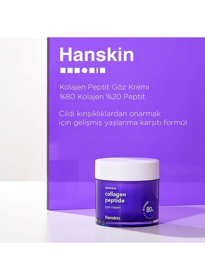 Hanskin Collagen Peptide Eye Cream (80Ml). Made With 80% Collagen Extract And 20% Peptide. Advanced Antiaging Formula To Repair Skin From Wrinkles And Fine Lines Around The Eyes. - Image 5