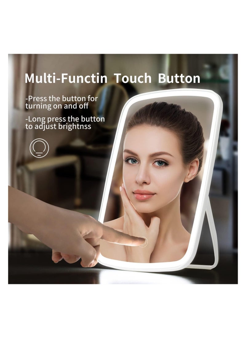 INFLUX Makeup Mirror with Adjustable Brightness & 3 Color Modes – Rechargeable Mirror with Lights for Perfect Makeup Application, Ideal for Home, Bathroom, Travel, and Portable Beauty Needs  - Image 5