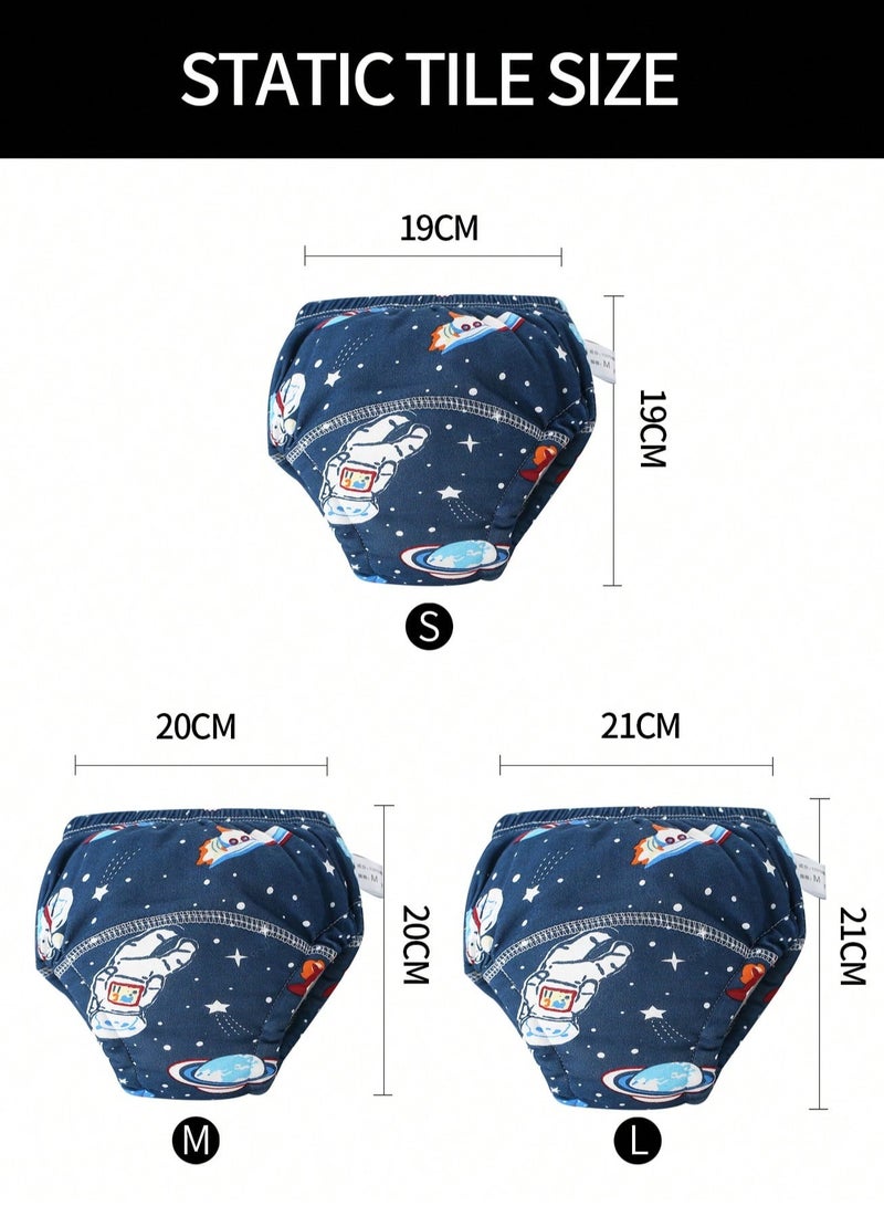 Mr. Penda 6 Pack Baby Potty Training Pants, Breathable Potty Training Underwear, Toddler Training Underwear for 0-3 Years Boy and Girls Strong Absorbent Cotton Training Pants - Image 2