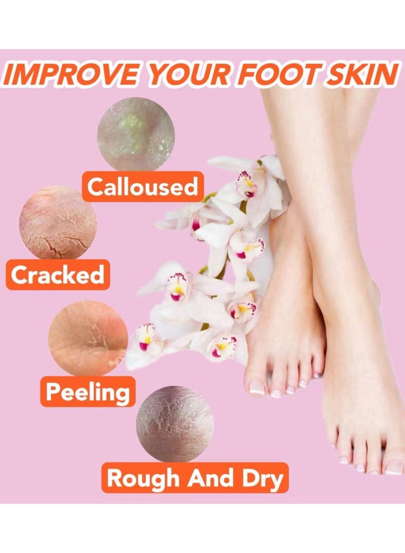 saykfoe Silicone Moisturizing Socks for Women, 2 Pairs Soft Gel Rubber Socks, Foot Care Spa Pedicure Socks for Dry Cracked Heel and Softening Rough Skin, Calluses - Image 3