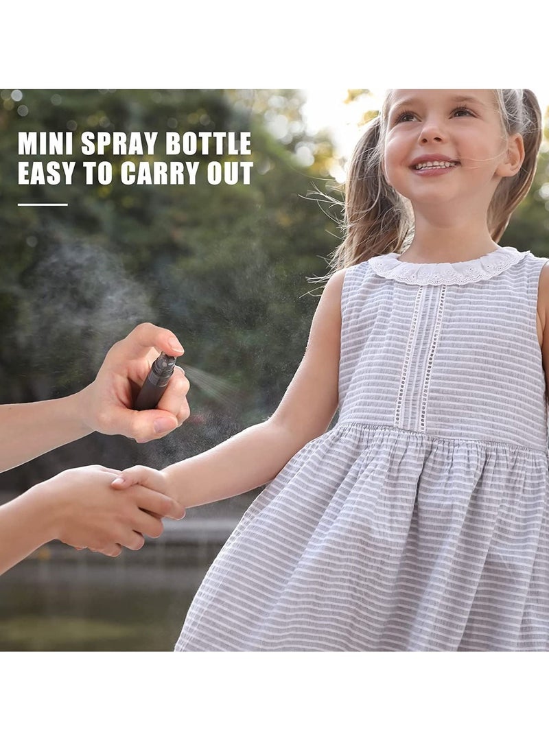 Spray Travel Perfume Bottles 10 ml Mini for Women Small Fine Mist Spray Bottles Portable Frosted Plastic Refillable Perfume Bottles Empty Atomizer Sample Containers for Essential Oils 25 Pcs