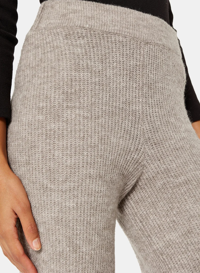 فيرو مودا Knit High Waist Wide Leg pants