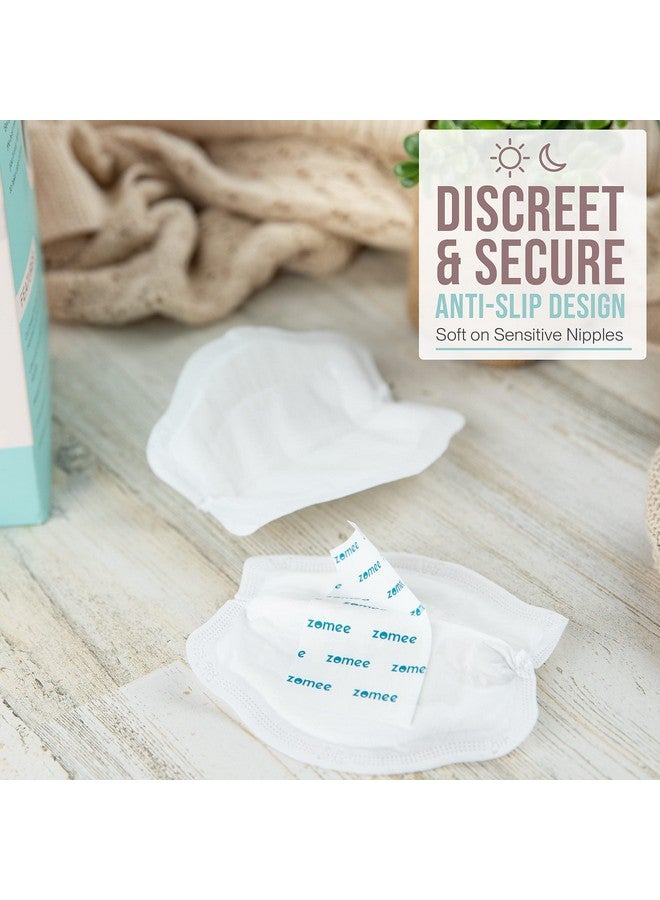 Zomee Disposable Breast Pads for Breastfeeding - Ultra-Absorbent/Leak-Proof/Discreet/Secure - Highly Portable: Individually Wrapped - Soft & BPA-Free (Pack of 200) - Image 2