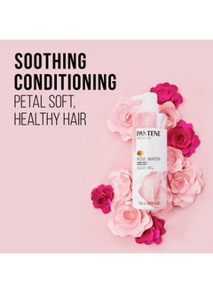 Pantene Pantene Sulfate Free Shampoo and Conditioner Set, Rose Water, Soothing and Moisturizing, Infused with Vitamin B5, for all Hair Types, Safe for Color Treated Hair, Pro-V Blend, 17.9 Fl Oz Each, 2 Pack  - Image 5