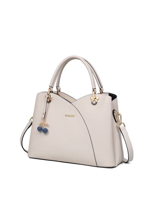 Viney Leather Handbag For Women, Tote Bag For Mothers, Middle-aged Crossbody Shoulder Bag, Practical And High-end Birthday And Mother's Day Gift - Image 2