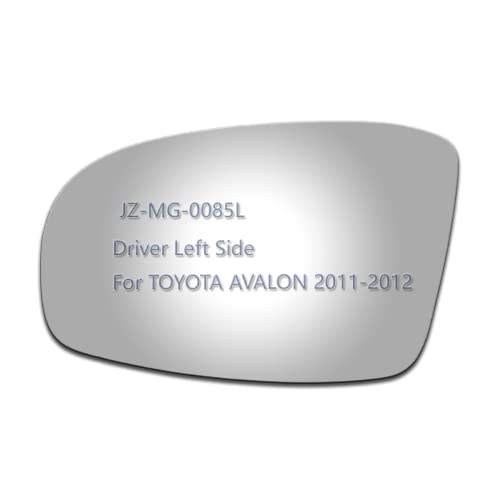 JZSUPER Mirror Glass fit for 2011 2012 TOYOTA AVALON Replacement Driver Side Flat Glass (Non Towing Mirror Glass) (Non Heated) - Image 1
