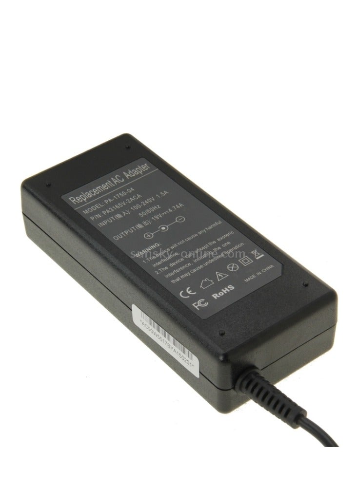 Terabyte محول طاقة صغير PA-1750-04 19V 4.74A لأجهزة لابتوب أيسر / توشيبا، نصائح الإخراج: 5.5mm x 1.7mm (أسود) - Image 2