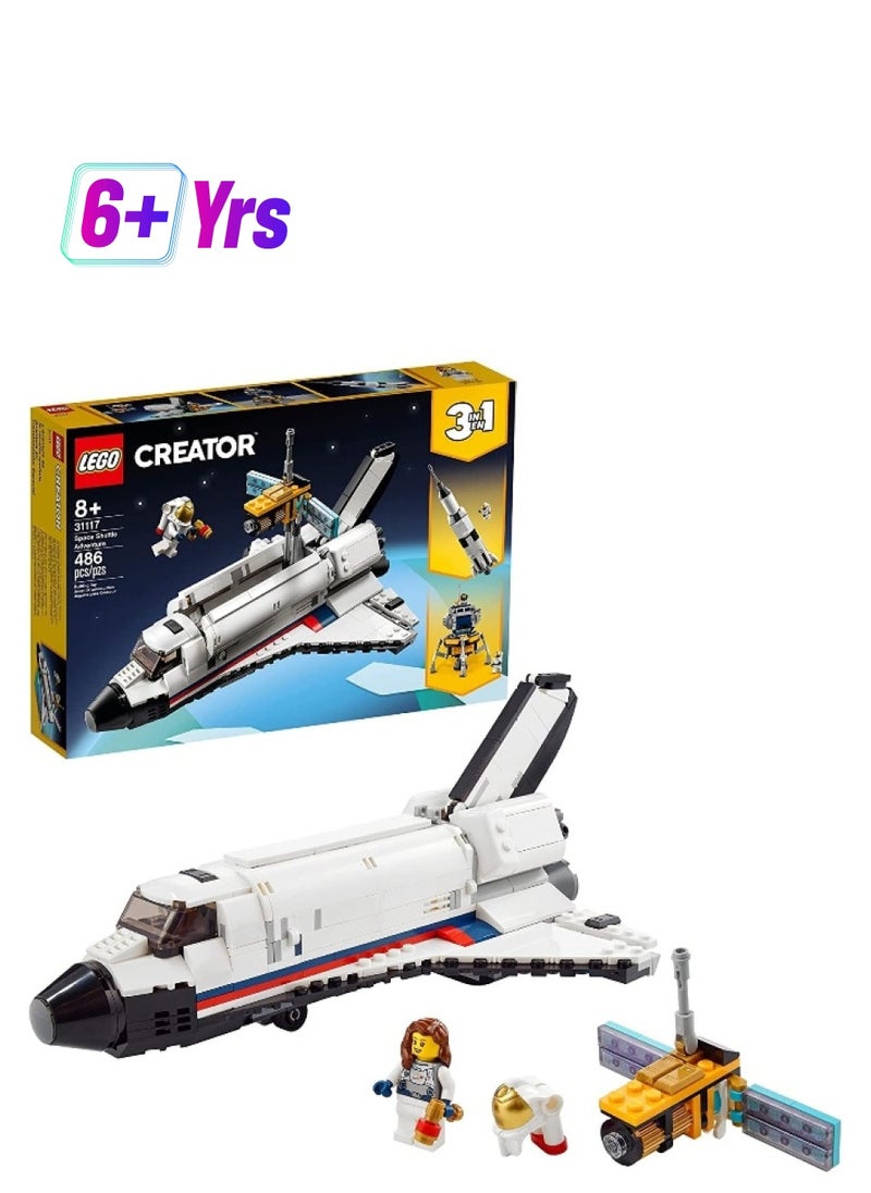 LEGO LEGO Creator 3in1 Space Shuttle Adventure 31117 Building Kit  - Image 1