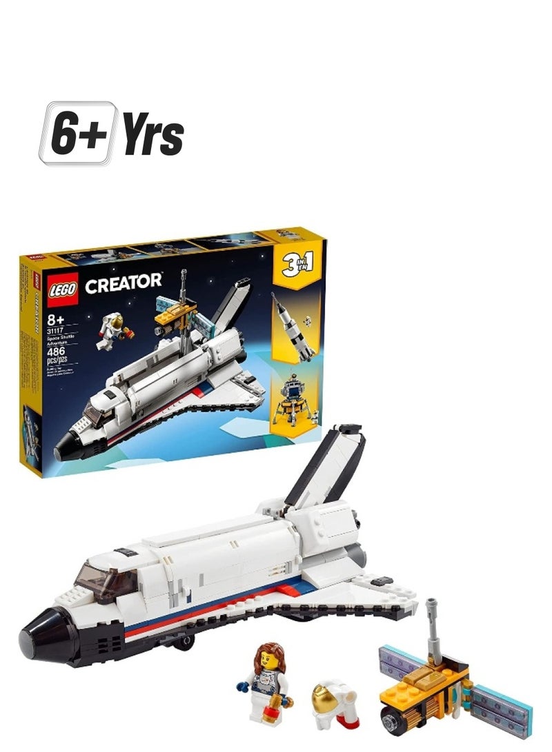 LEGO Creator 3in1 Space Shuttle Adventure 31117 Building Kit - Image 1