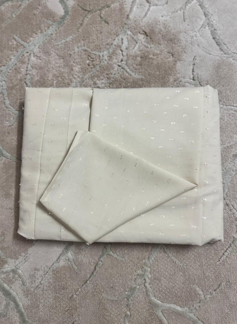 Brides Polka dot prayer jalal with sleeves and side tie - Image 1